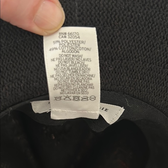 Anthropologie Black Wide-Brim Fedora Hat - Picture 6 of 6